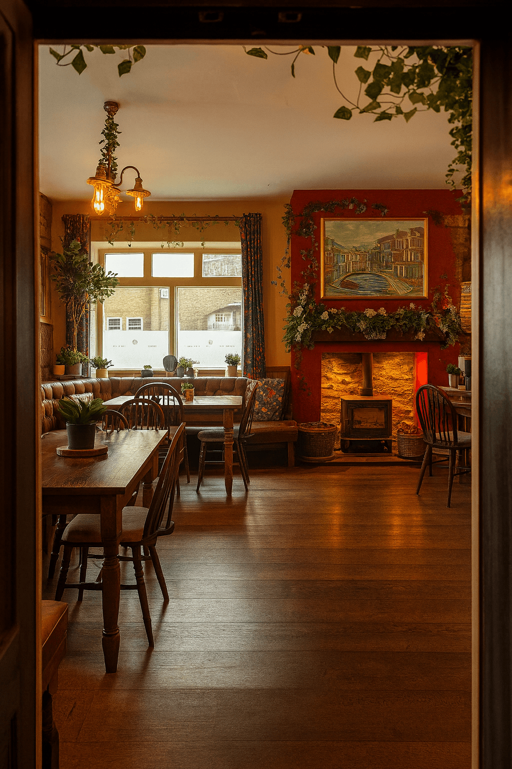 Seating in the Secret Garden Café